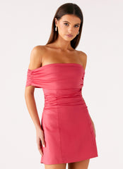 Kierra Mini Dress - Coral