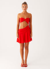 Marbella Mini Dress - Red